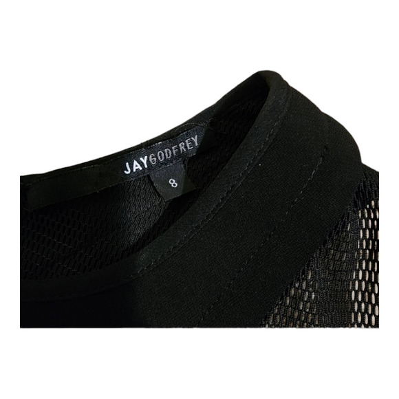 Jay Godfrey Mesh-Accented mini skater dress size 8 - Picture 6 of 9